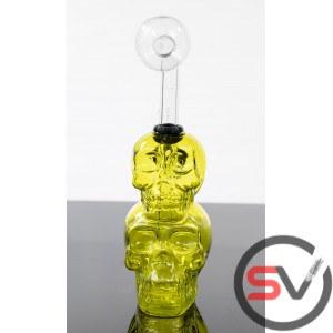 DOUBLE SKULL OIL BURNER 5inch